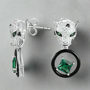 Unique Leopard Stud Earrings-Evani Naomi Jewelry