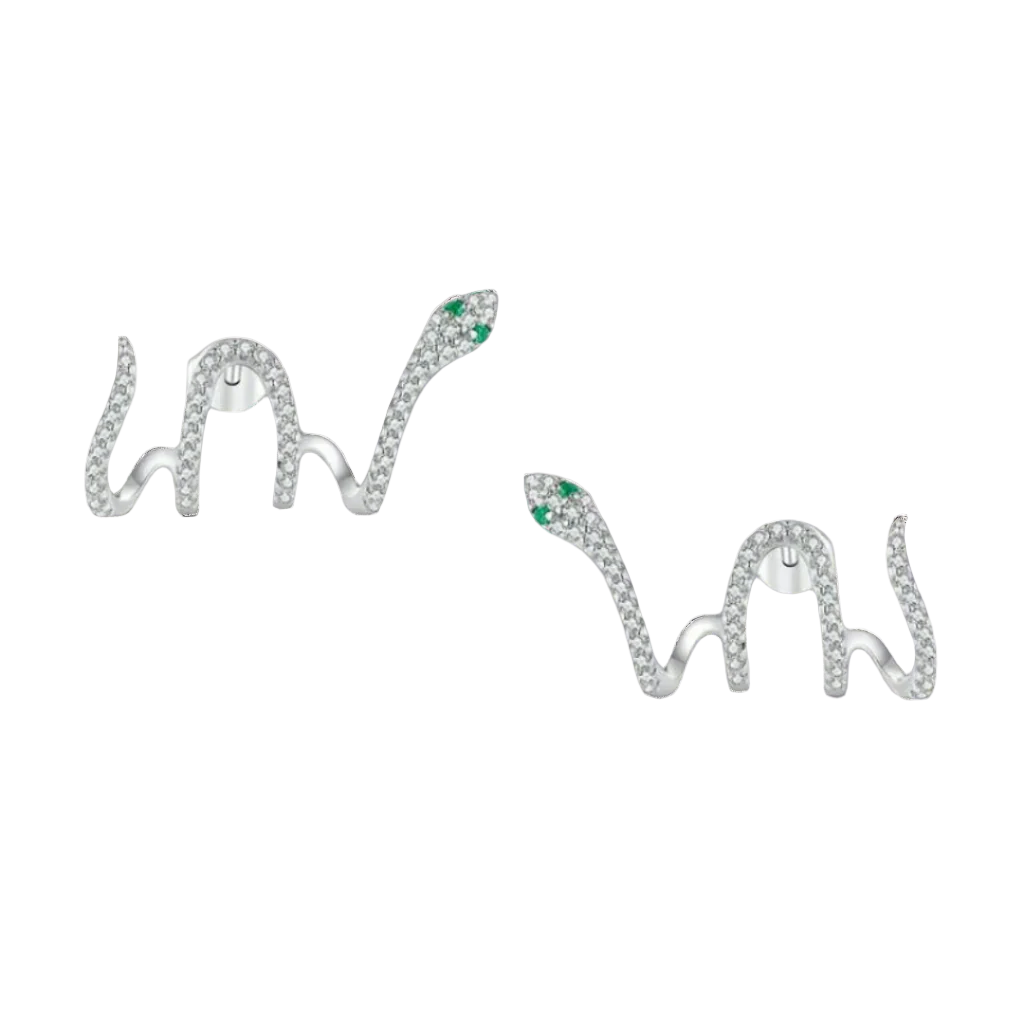 Unique Snake Stud Earrings-Evani Naomi Jewelry
