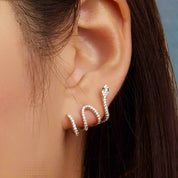 Unique Snake Stud Earrings-Evani Naomi Jewelry
