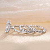 VIP Dream Ring Upgrade- Classic Radiant Cut 5.5 Carat 3-Piece Wedding Ring Set-Evani Naomi Jewelry