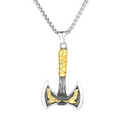 Viking Double Eagle Pattern Axe Vintage Necklace-Evani Naomi Jewelry