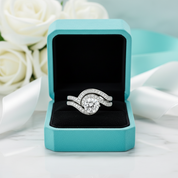 Vintage 1.25 ct Diamond Bridal Ring Set-Evani Jewelry