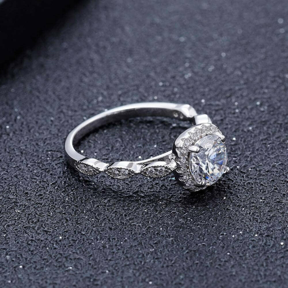 Vintage 2.0 Ct Pave Diamond Engagement Ring-Evani Naomi Jewelry