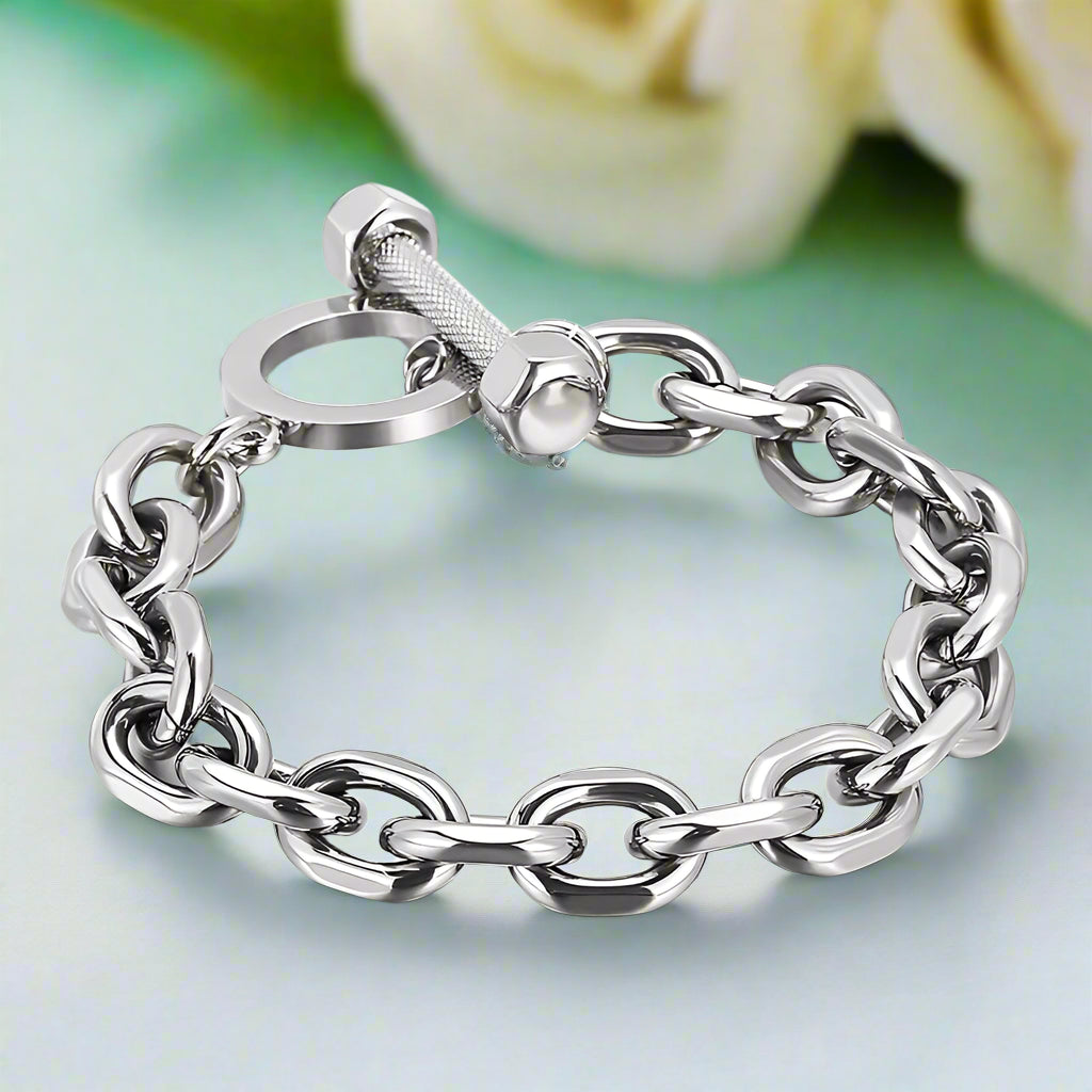 Vintage Buckle Cuban Bracelet-Evani Naomi Jewelry