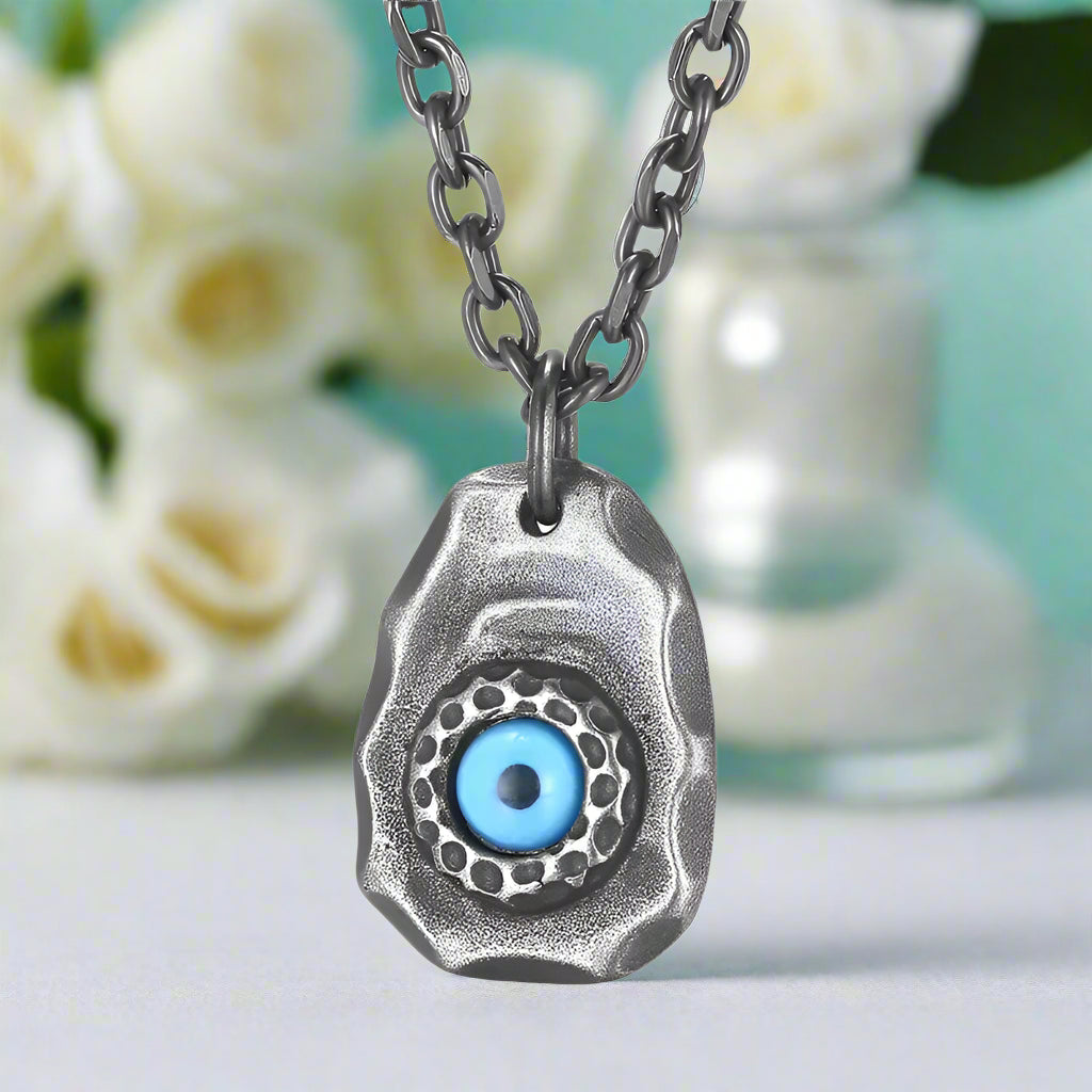 Vintage Devil Demon Eye Necklace-Evani Naomi Jewelry
