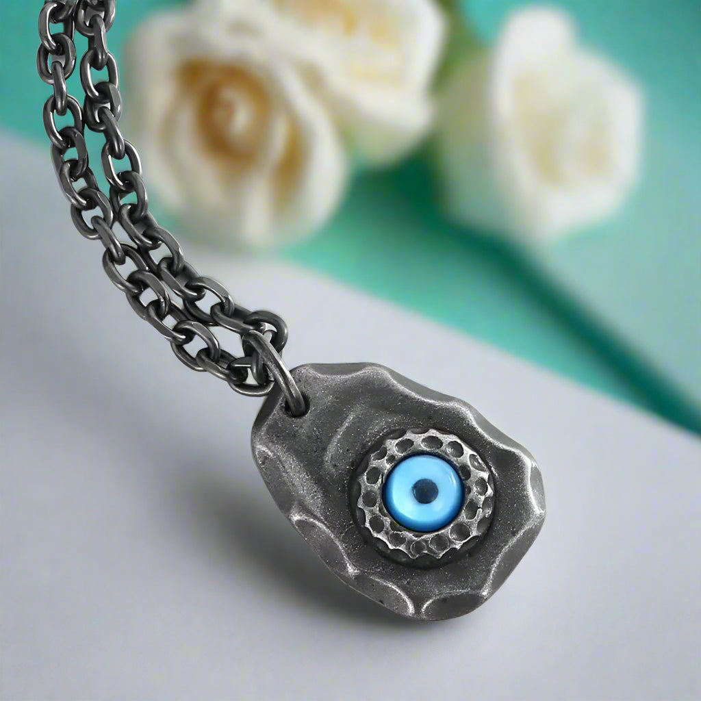 Vintage Devil Demon Eye Necklace-Evani Naomi Jewelry
