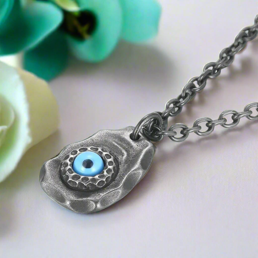 Vintage Devil Demon Eye Necklace-Evani Naomi Jewelry