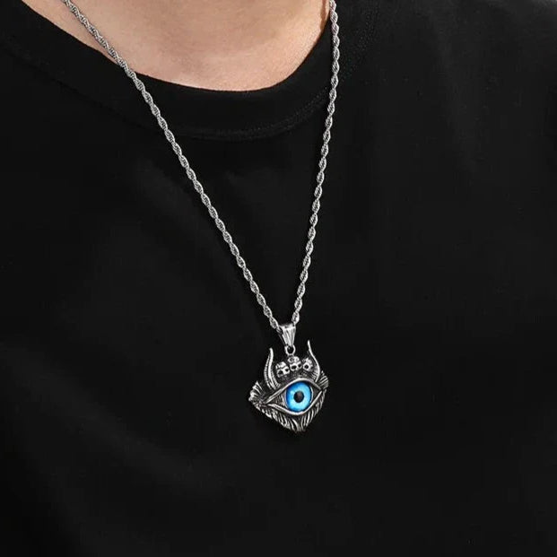 Vintage Devil's Eye Necklace-Evani Naomi Jewelry