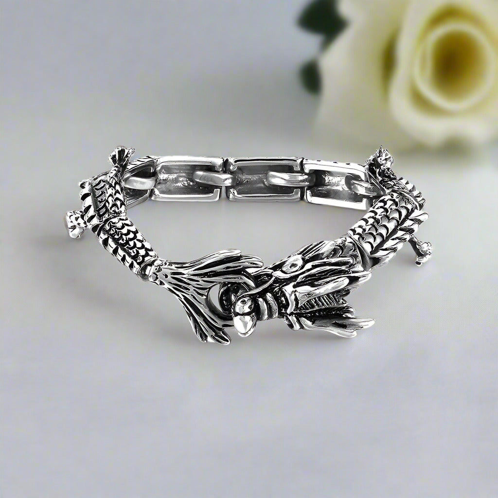 Vintage Domineering Dragon Punk Bracelet-Evani Naomi Jewelry
