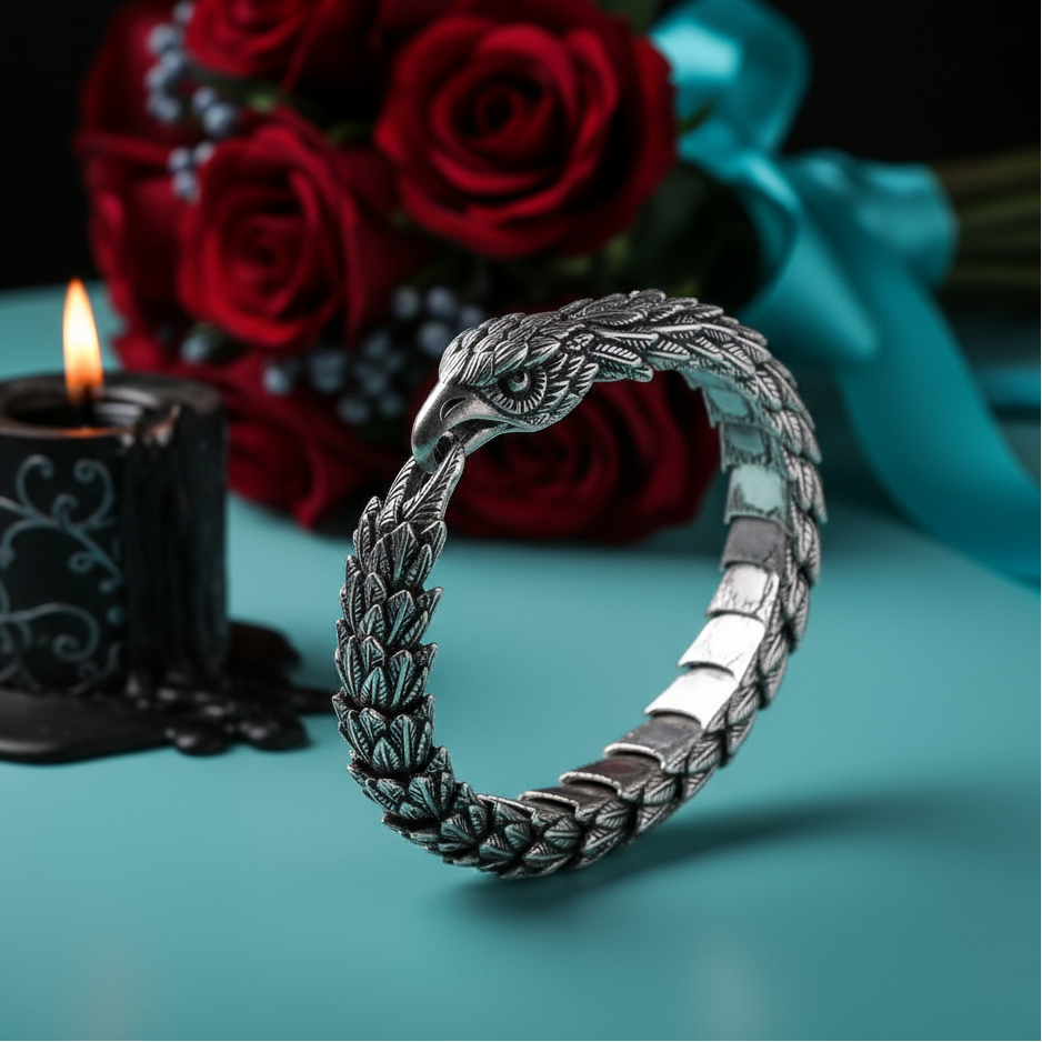 Vintage Domineering Eagle Head Bracelet-Evani Naomi Jewelry