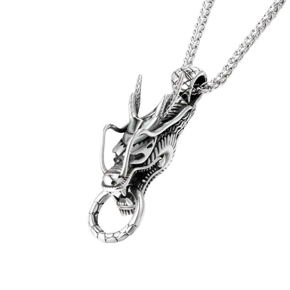 Vintage Dragon Head Punk Necklace-Evani Naomi Jewelry