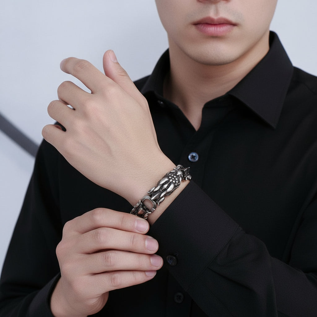 Vintage Dragon Punk Bracelet-Evani Jewelry