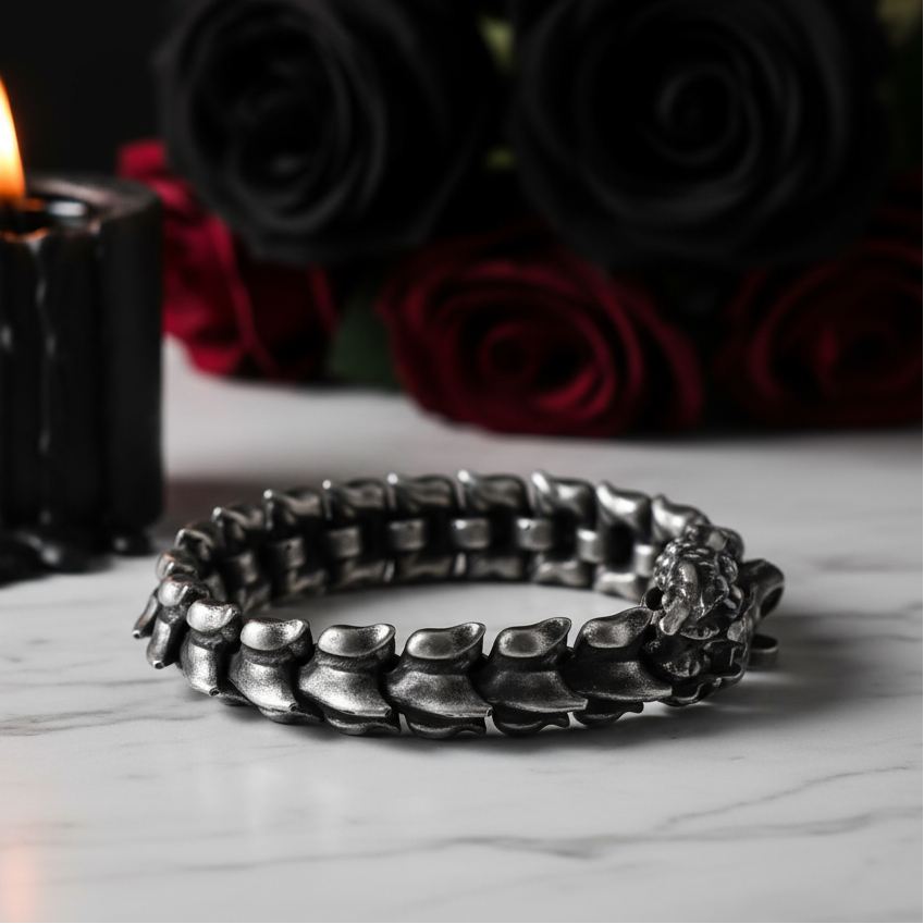 Vintage Dragon Punk Bracelet-Evani Naomi Jewelry