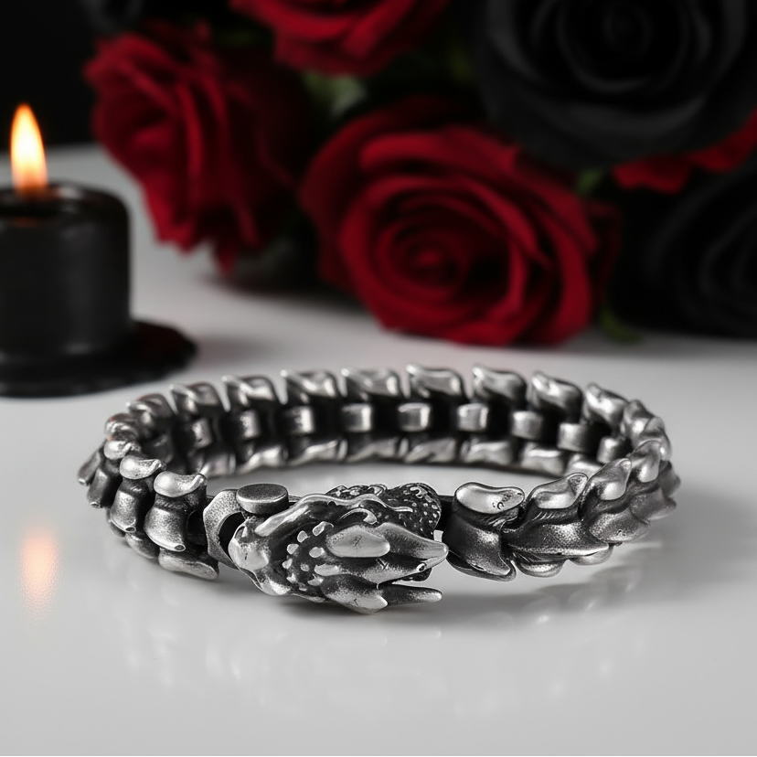 Vintage Dragon Punk Bracelet-Evani Naomi Jewelry