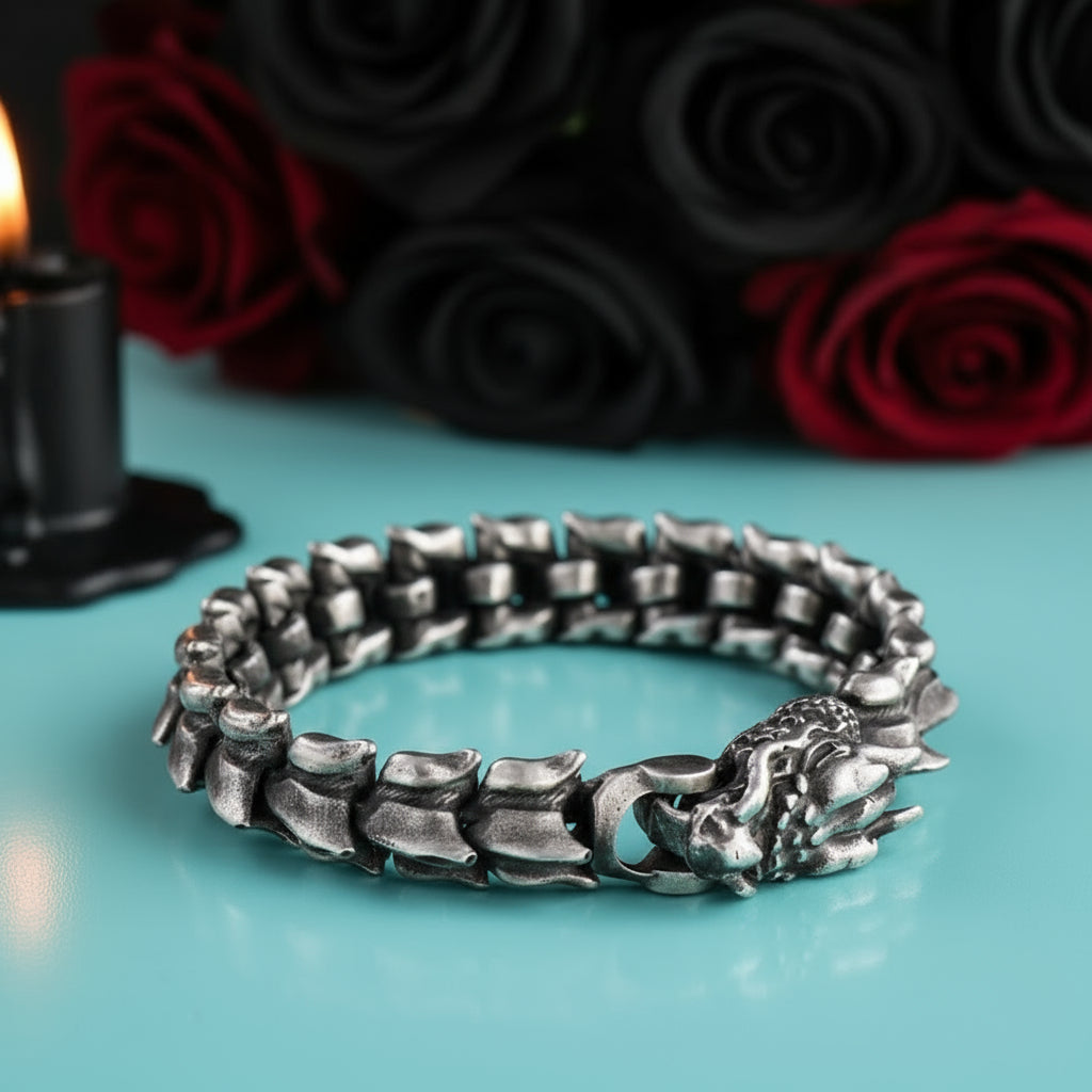 Vintage Dragon Punk Bracelet-Evani Jewelry