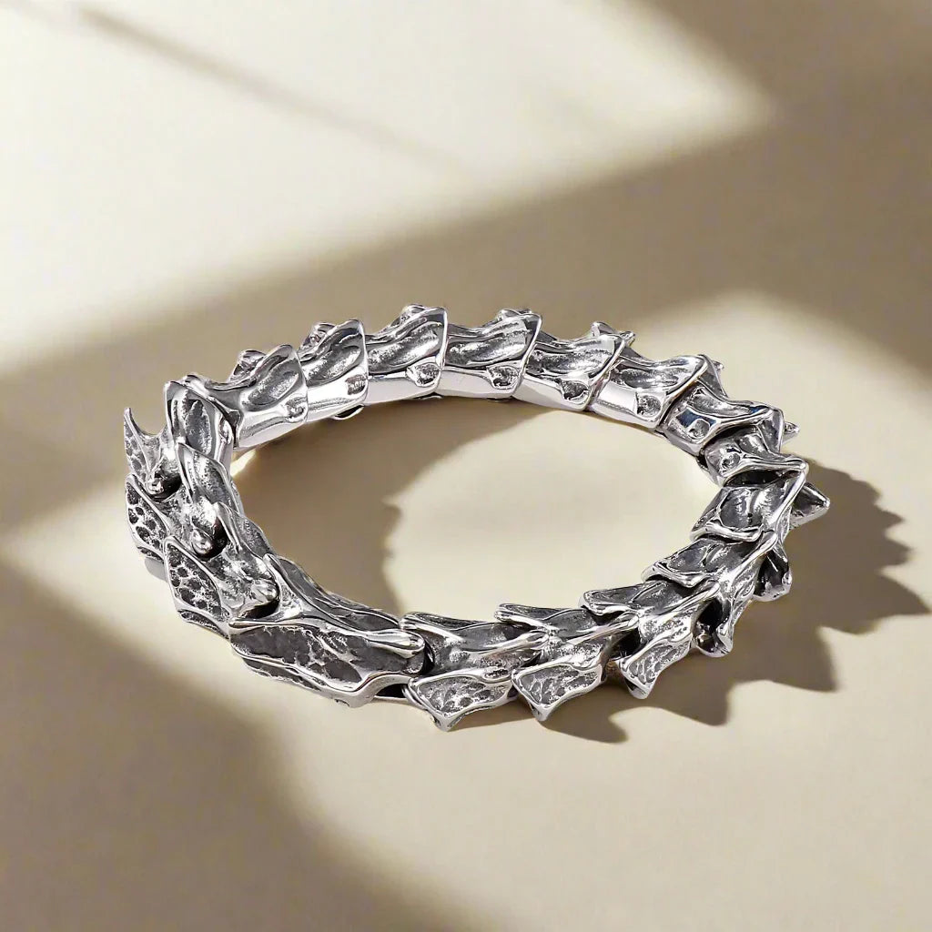 Vintage Dragon Scales Punk Bracelet-Evani Naomi Jewelry