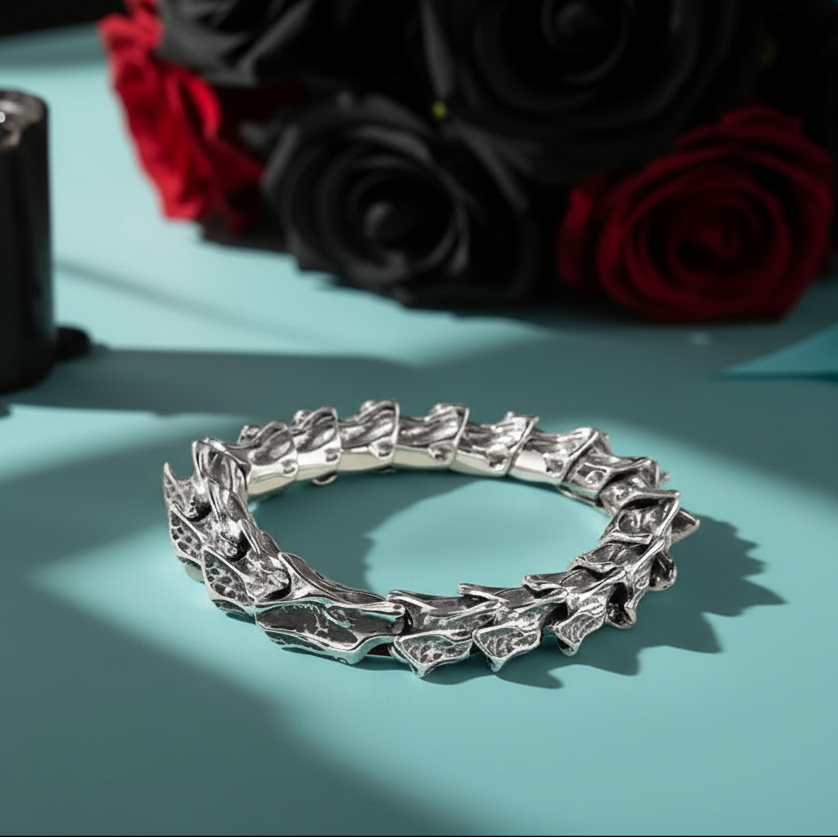 Vintage Dragon Scales Punk Bracelet-Evani Naomi Jewelry