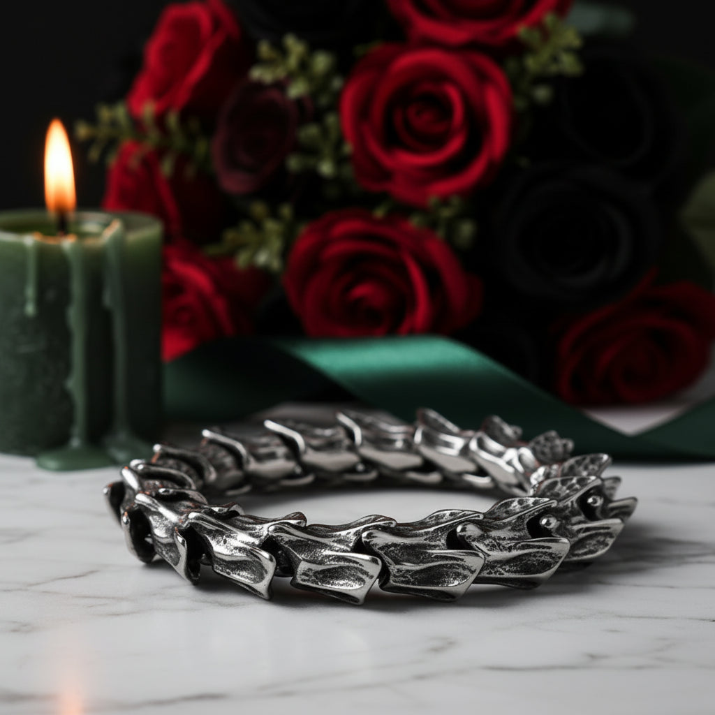 Vintage Dragon Scales Punk Bracelet-Evani Jewelry
