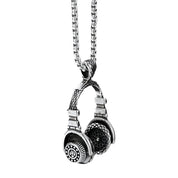 Vintage Earphones Pendant Necklace-Evani Naomi Jewelry