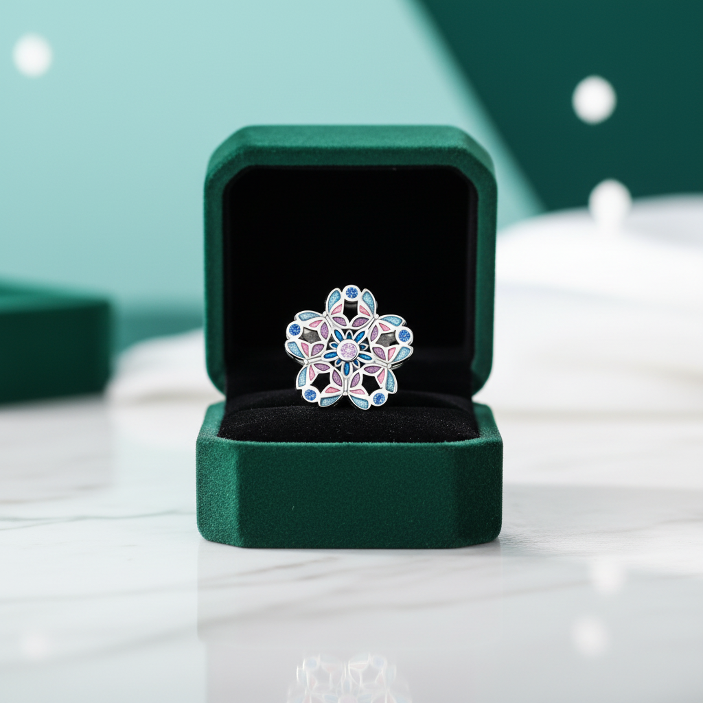 Vintage Flower Pattern Charm Series - Evani Naomi Jewelry