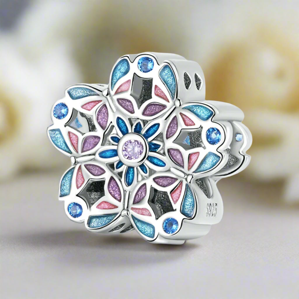 Vintage Flower Pattern Charm Series-Evani Naomi Jewelry