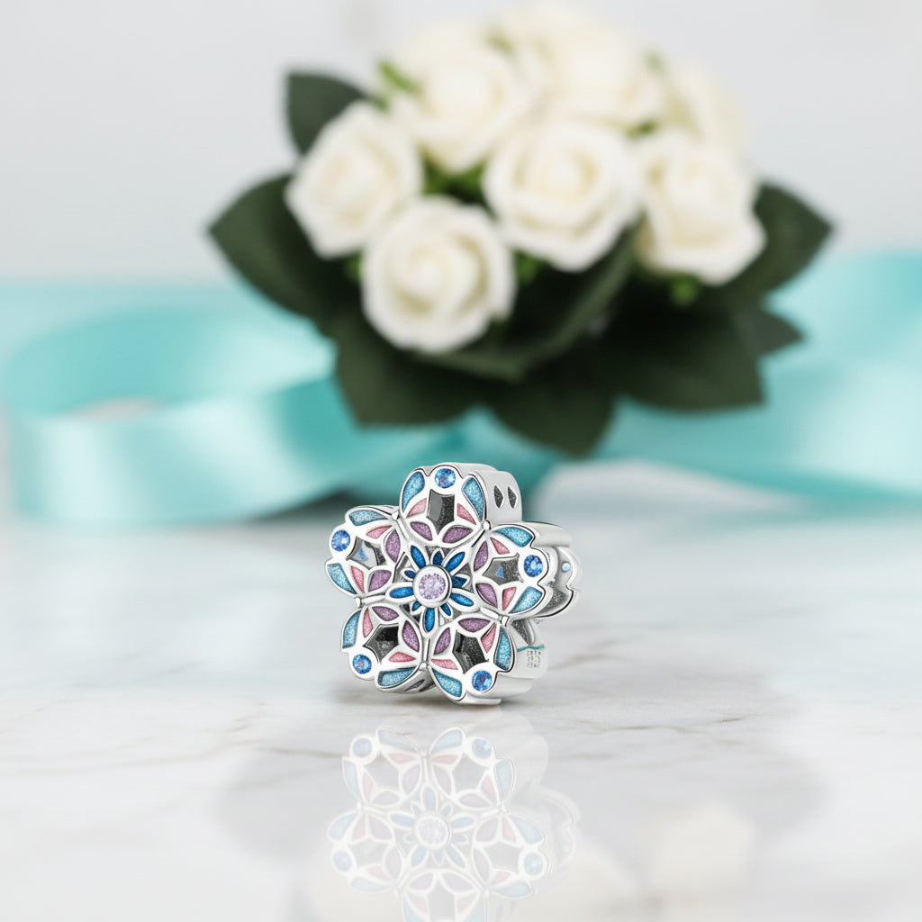 Vintage Flower Pattern Charm Series-Evani Jewelry