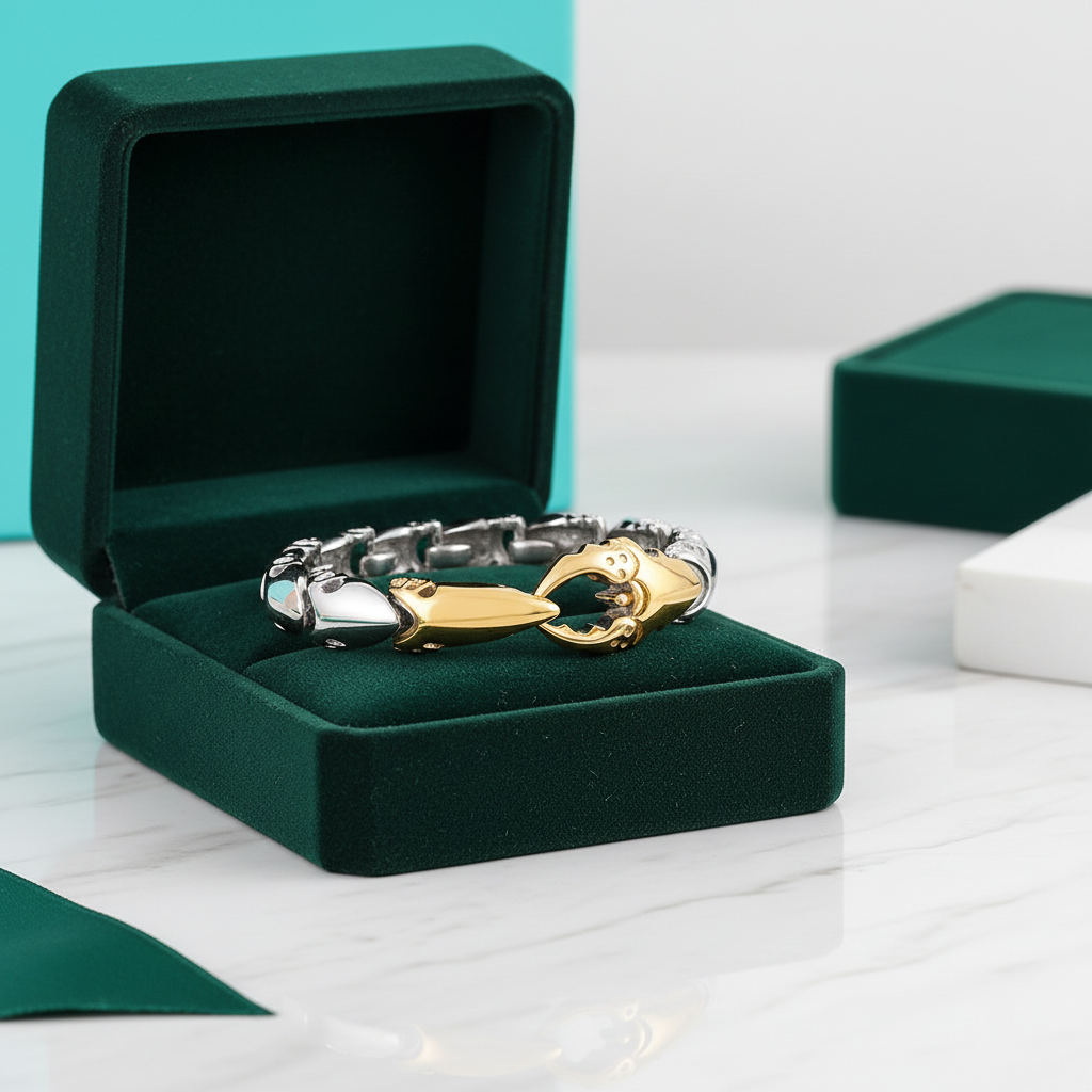 Vintage Heavy Crab Pliers Shaped Bracelet - Evani Naomi Jewelry