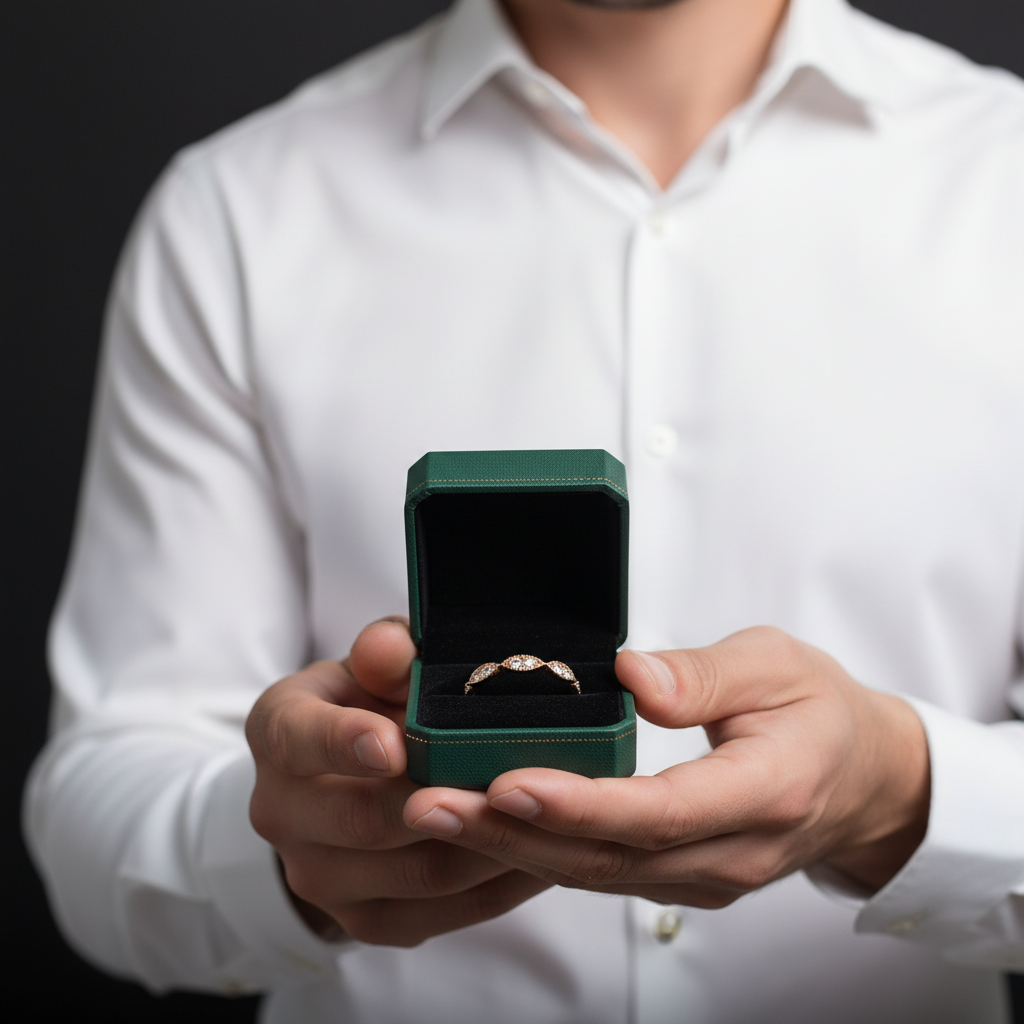 Vintage Milgrain Diamond Option14k Rose Gold Wedding Band - Evani Naomi Jewelry