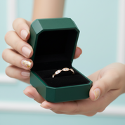 Vintage Milgrain Diamond Option14k Rose Gold Wedding Band - Evani Naomi Jewelry