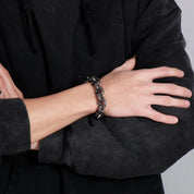 Vintage Nail Lock Chain Cuban Link Bracelet-Evani Naomi Jewelry
