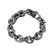Vintage Nail Lock Chain Cuban Link Bracelet-Evani Naomi Jewelry