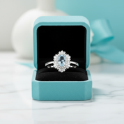 Vintage Oval-cut Aquamarine Jewelry Set-Evani Jewelry