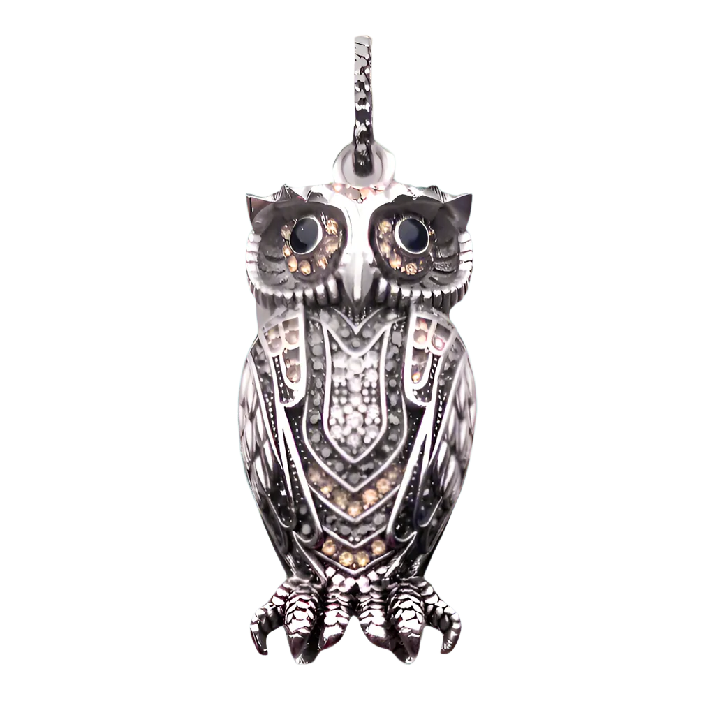Vintage Owl Charm Pendant-Evani Naomi Jewelry