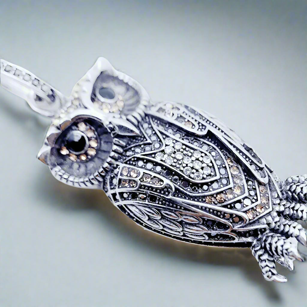 Vintage Owl Charm Pendant-Evani Naomi Jewelry
