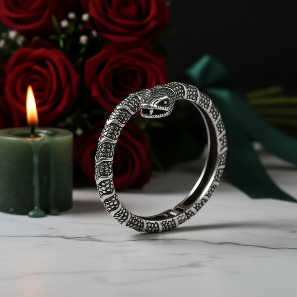 Vintage Snake Cuff Bracelet-Evani Jewelry
