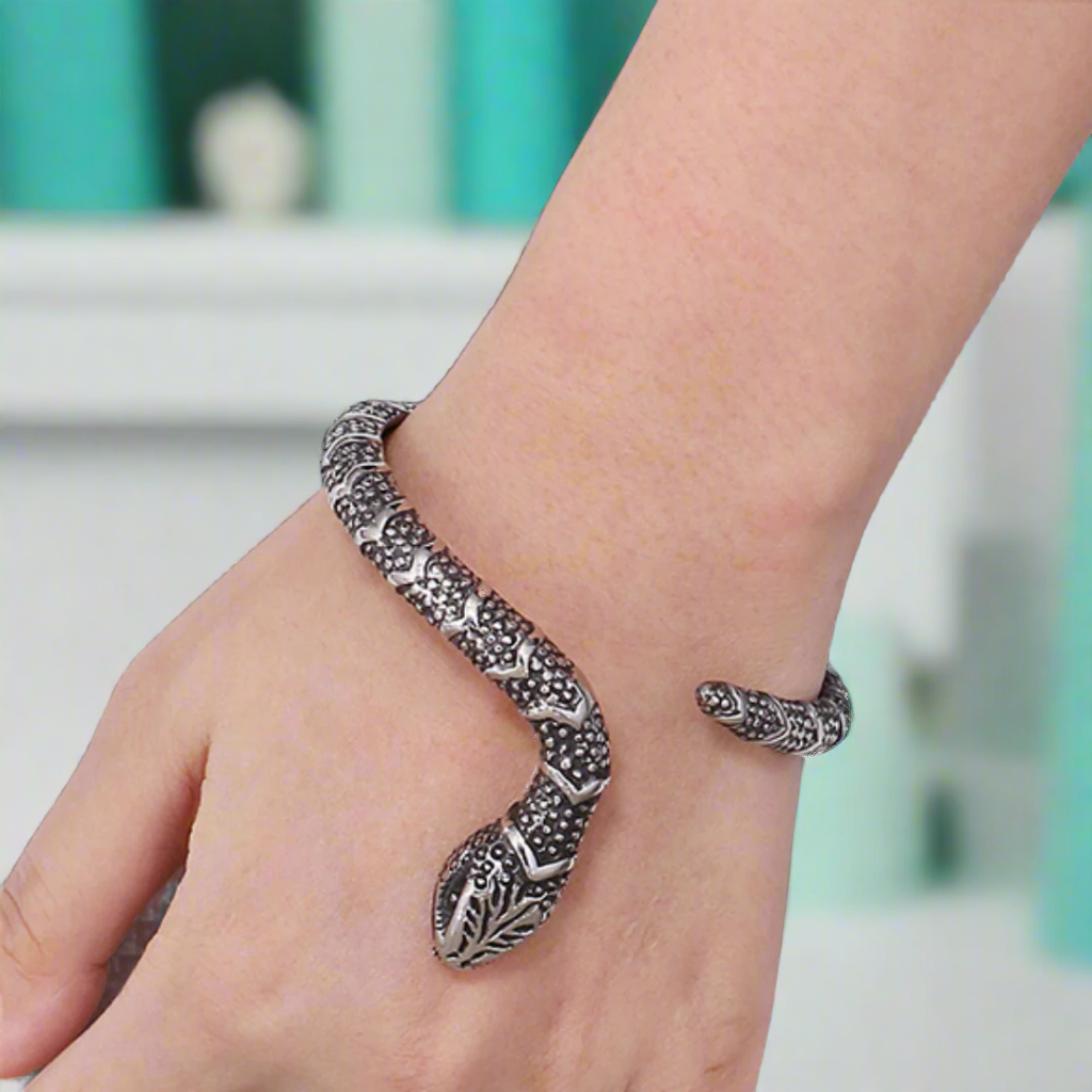 Vintage Snake Cuff Bracelet-Evani Naomi Jewelry