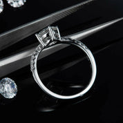White Gold 1.0 Ct Round Cut Diamond Engagement-Evani Naomi Jewelry