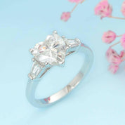 White Gold 2.0 Ct Heart Cut Diamond Engagement Ring-Evani Naomi Jewelry