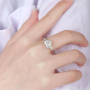 White Gold 2.0 Ct Heart Cut Diamond Engagement Ring-Evani Naomi Jewelry
