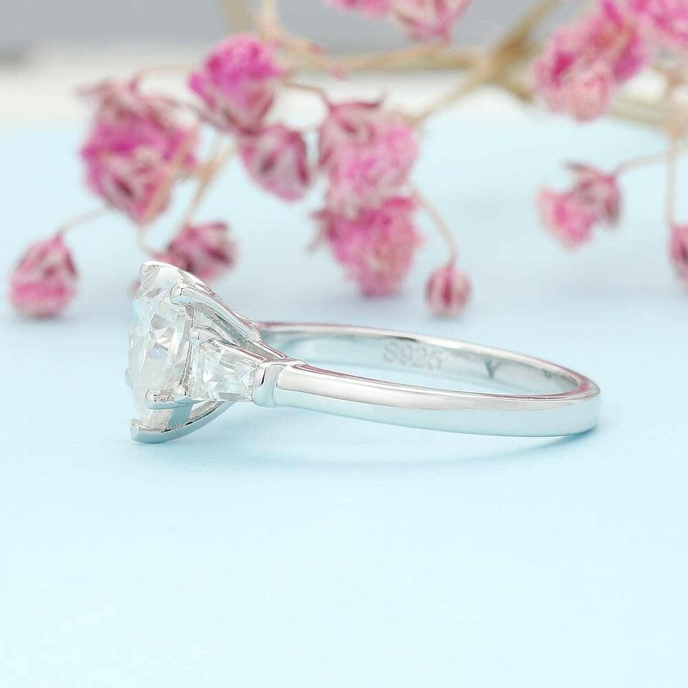 White Gold 2.0 Ct Heart Cut Diamond Engagement Ring-Evani Naomi Jewelry