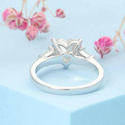 White Gold 2.0 Ct Heart Cut Diamond Engagement Ring-Evani Naomi Jewelry
