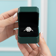 White Gold Engagement Ring with Starry Sky 2.0ct Diamond
