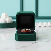 Wood Inlay 8mm Tungsten Wedding Band - Evani Naomi Jewelry