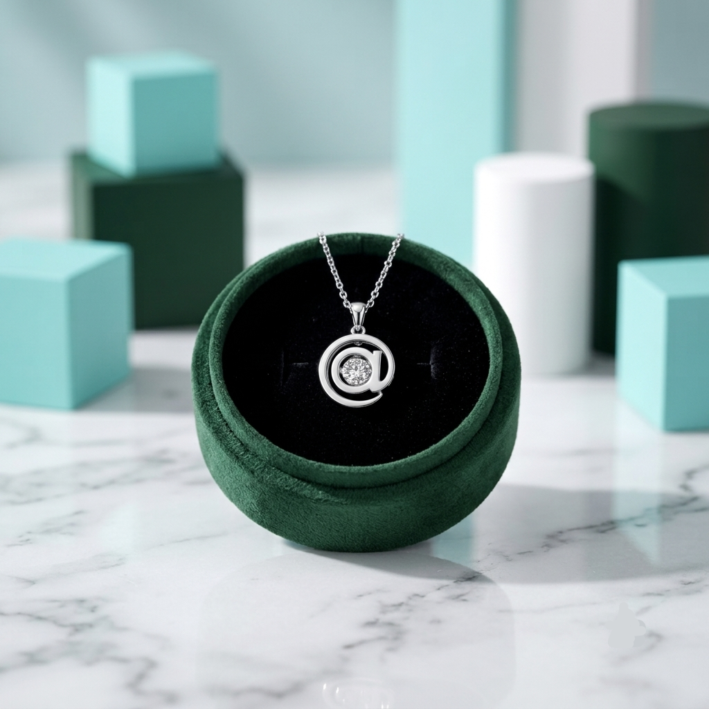 Dancing Diamond Option @ Symbol Pendant Necklace