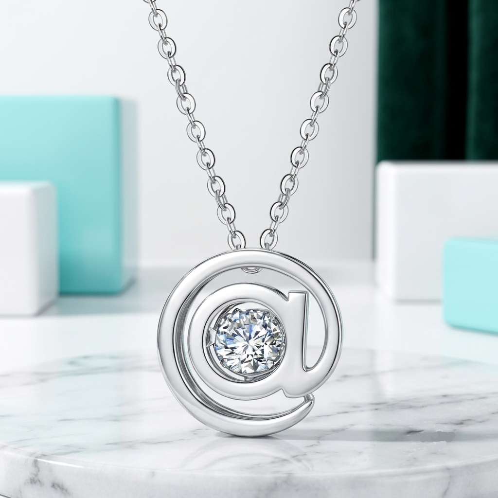 Dancing Diamond Option @ Symbol Pendant Necklace