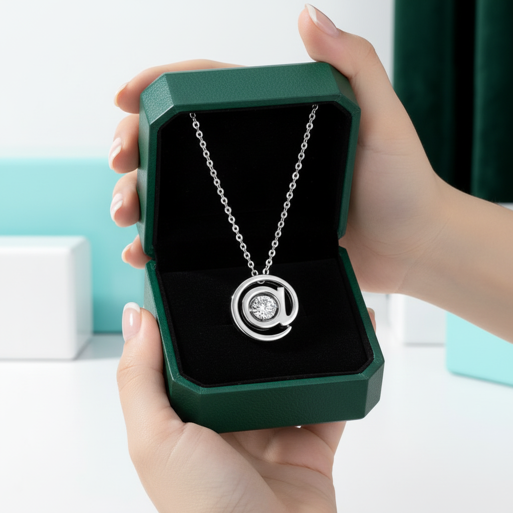Dancing Diamond Option @ Symbol Pendant Necklace