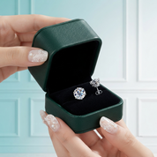 Classic 1.0ct Diamond Option Stud Earrings in White Gold