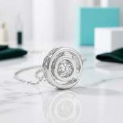 Dancing Diamond Option @ Symbol Pendant Necklace