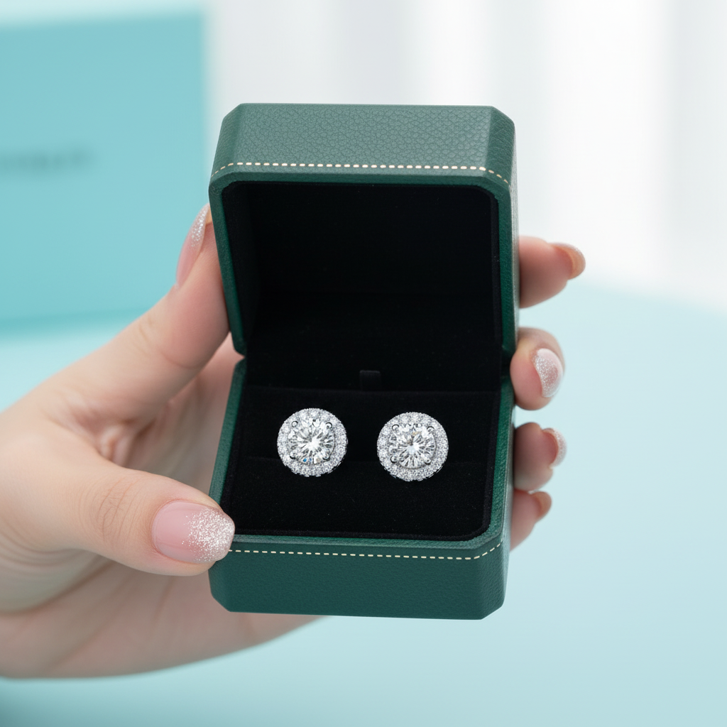 2.0 Ct Round Diamond OptionStud Earrings
