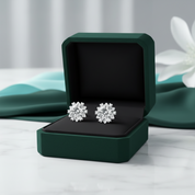 0.5 ct Snowflake 5.0mm Diamond OptionStud Earrings